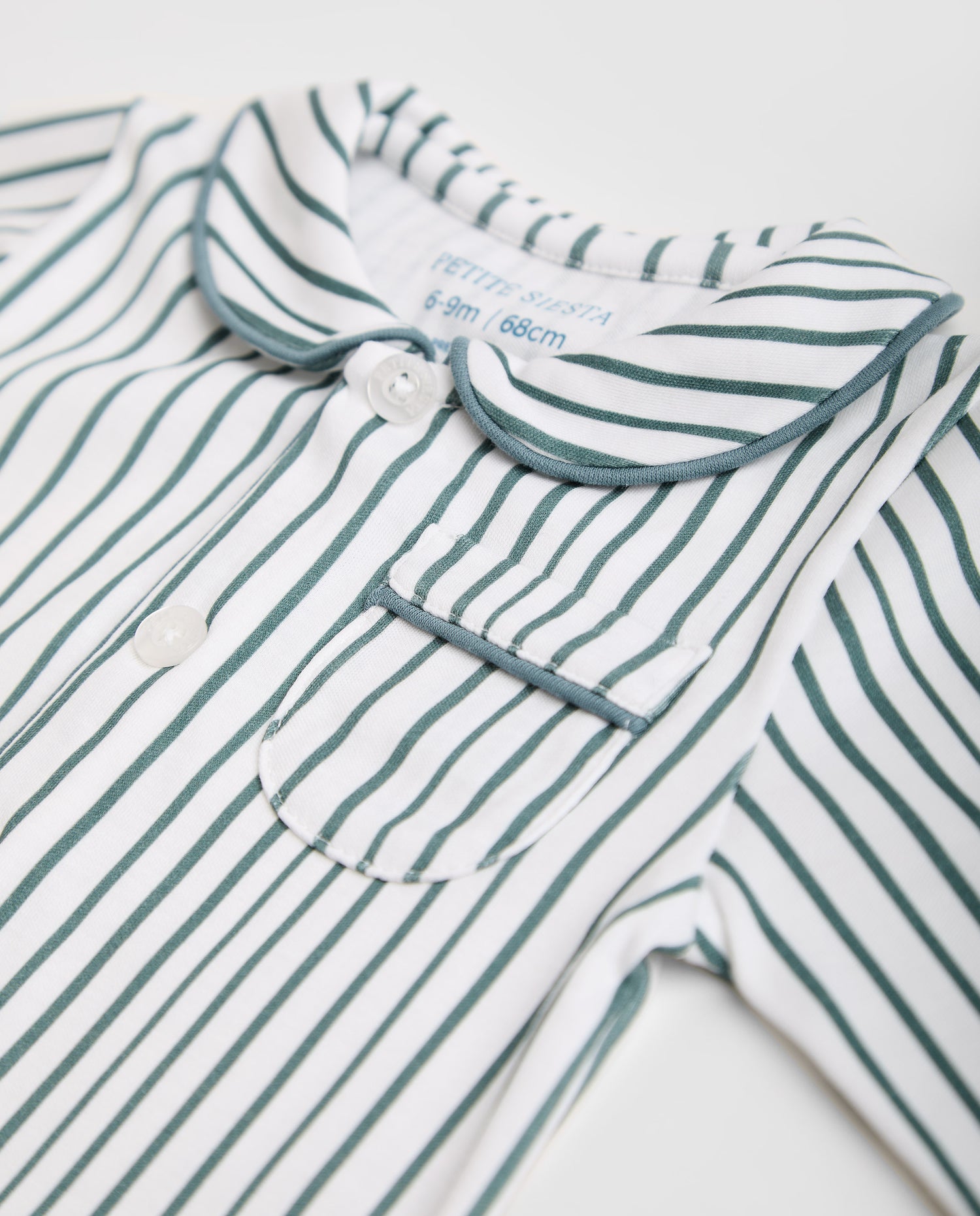 Pijama Bebé Camisero Rayas Deep Blue