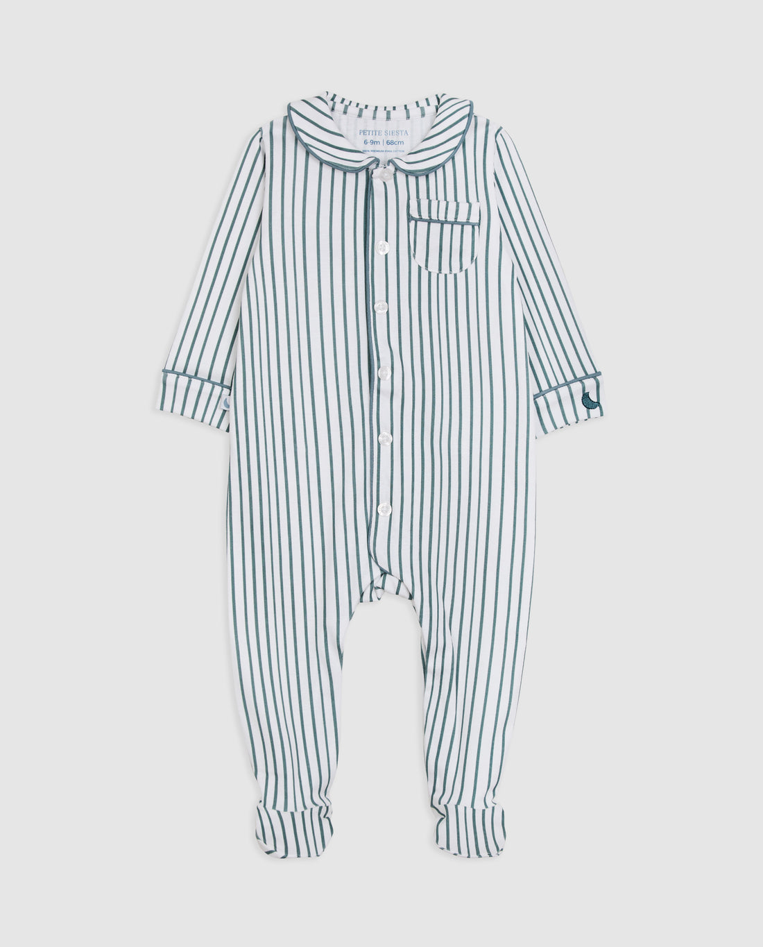 Pijama Bebé Camisero Rayas Deep Blue