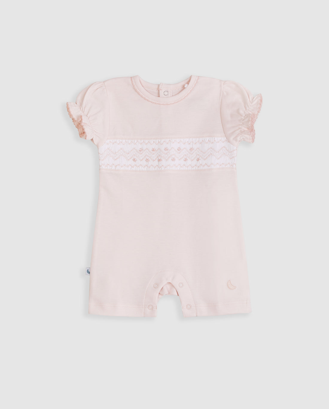 Pijama Bebé Smock Rosa Corto