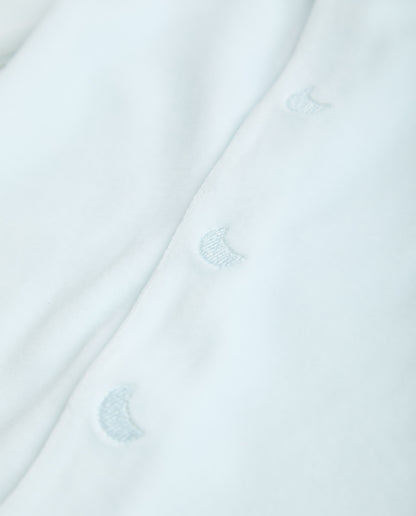 Pyjama bébé en velours bleu