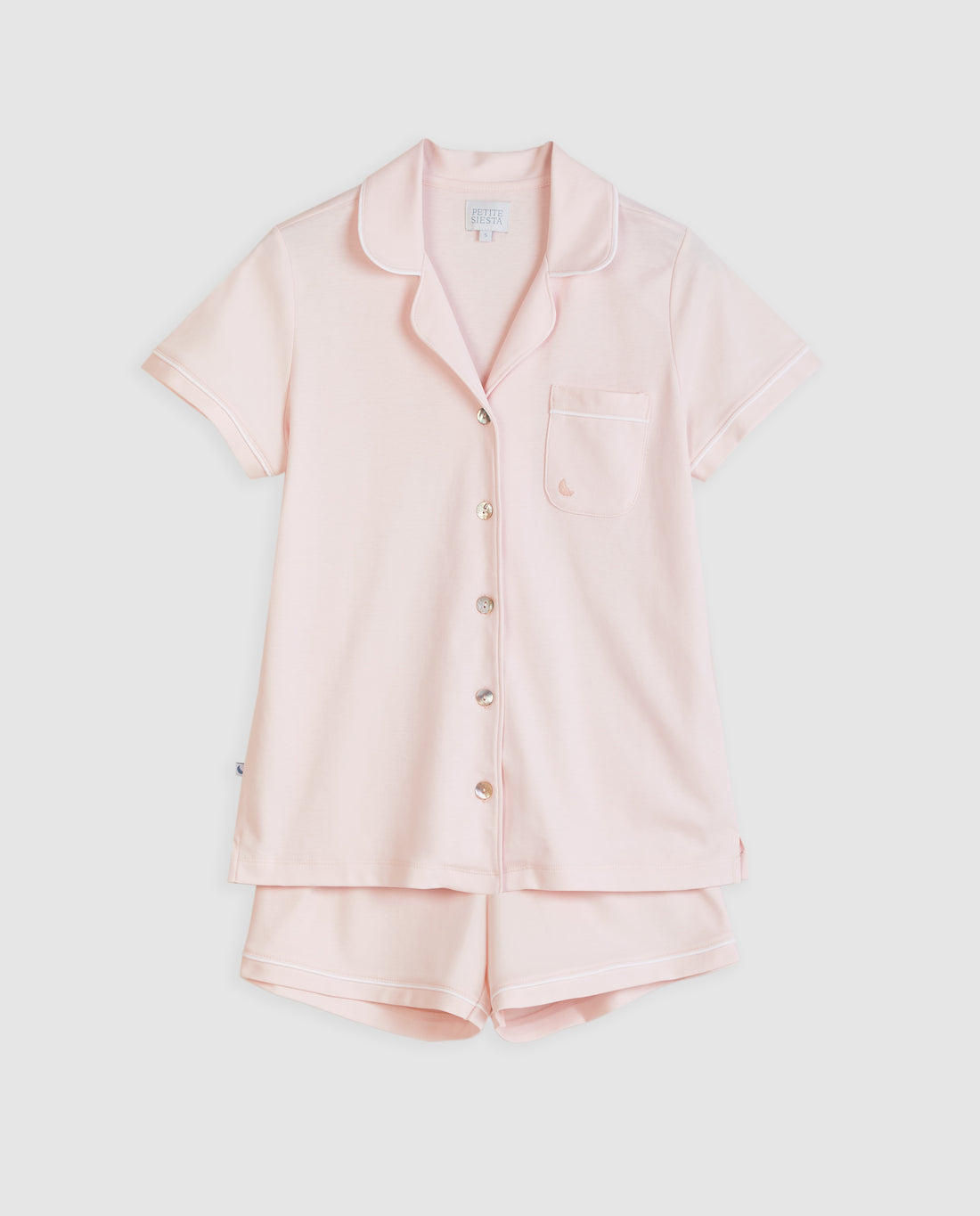 Pyjama court rose pour femme