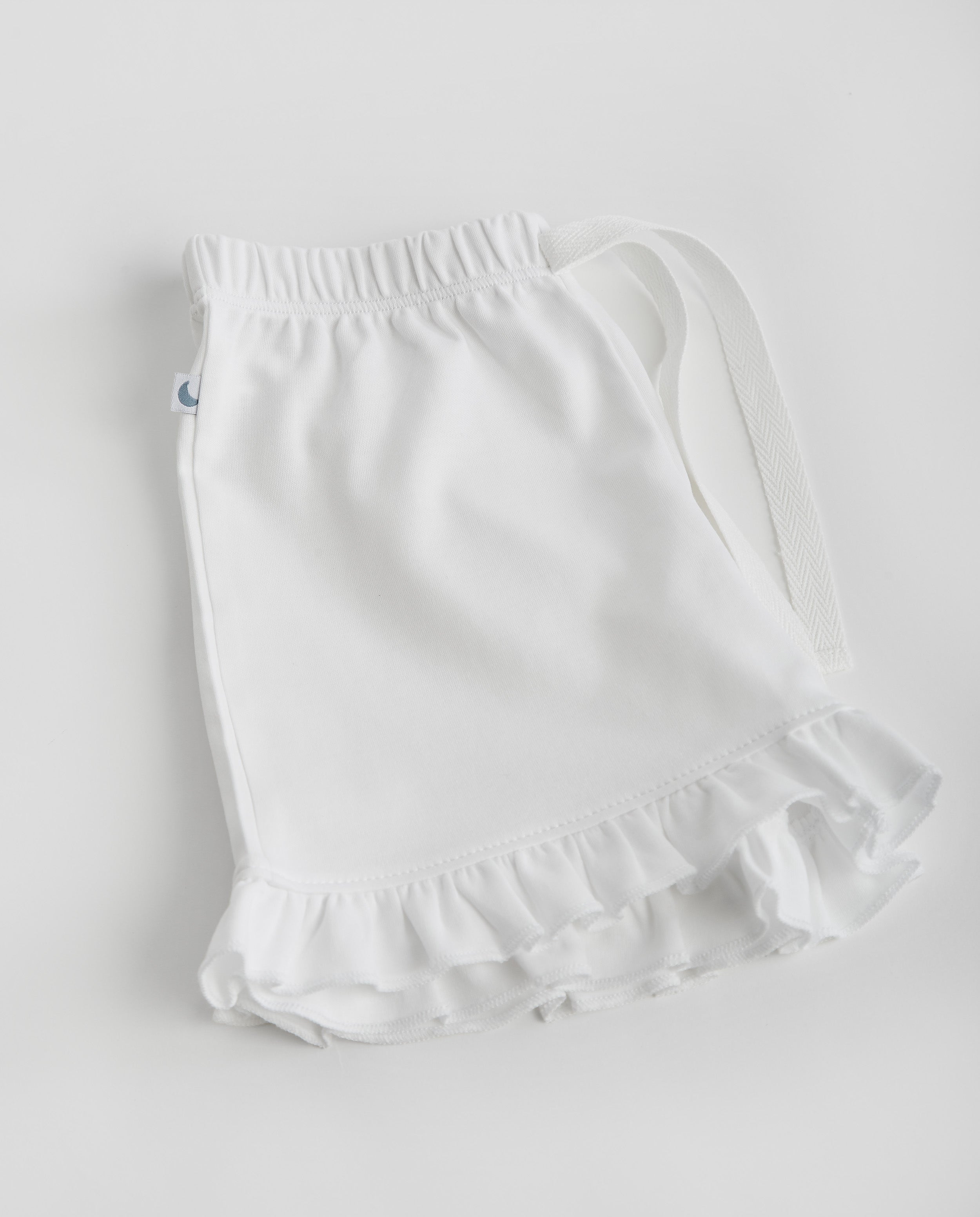Kids Pajamas with Ruffles and Short Embroidered Strips