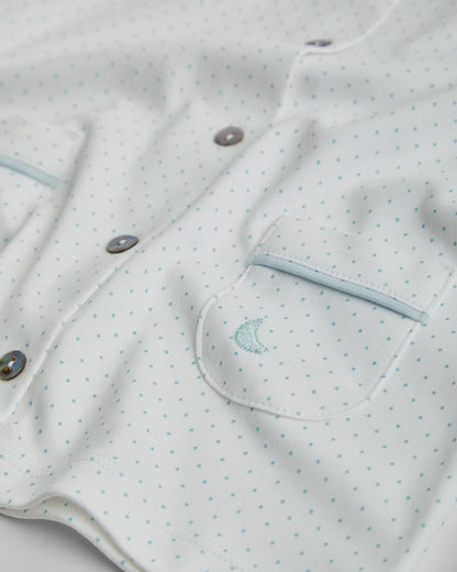 Pijama Kids Camisero Puntos Azules