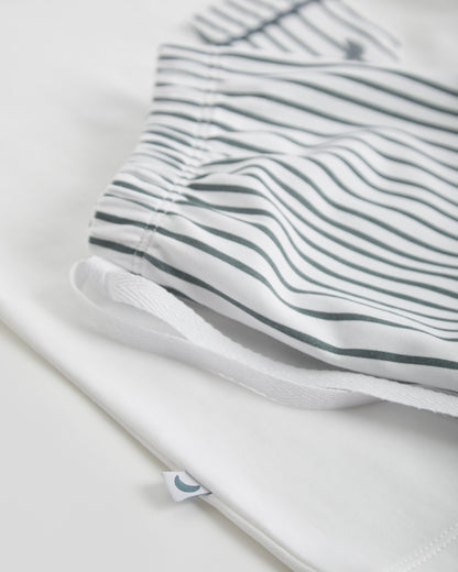 Pijama Kids Rayas Deep Blue Corto