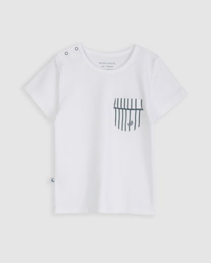Pijama Kids Rayas Deep Blue Corto
