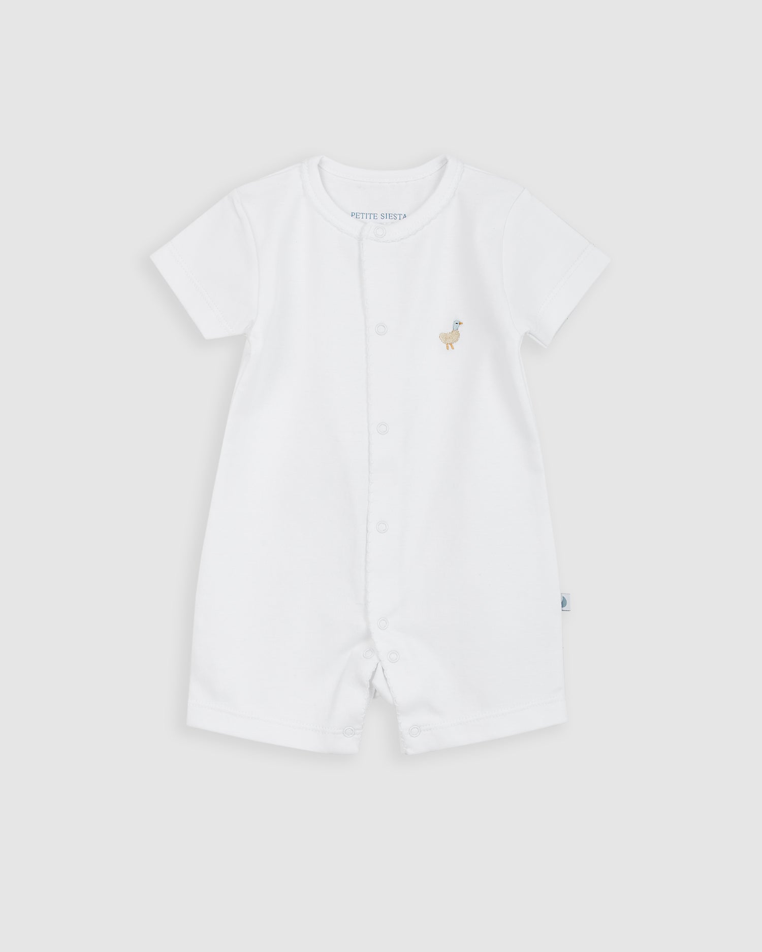 Pijama Bebé Blanco Corto Personalizable