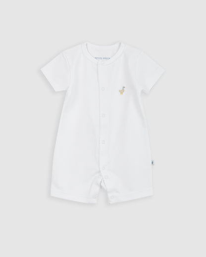 Pijama Bebé Blanco Corto Personalizable