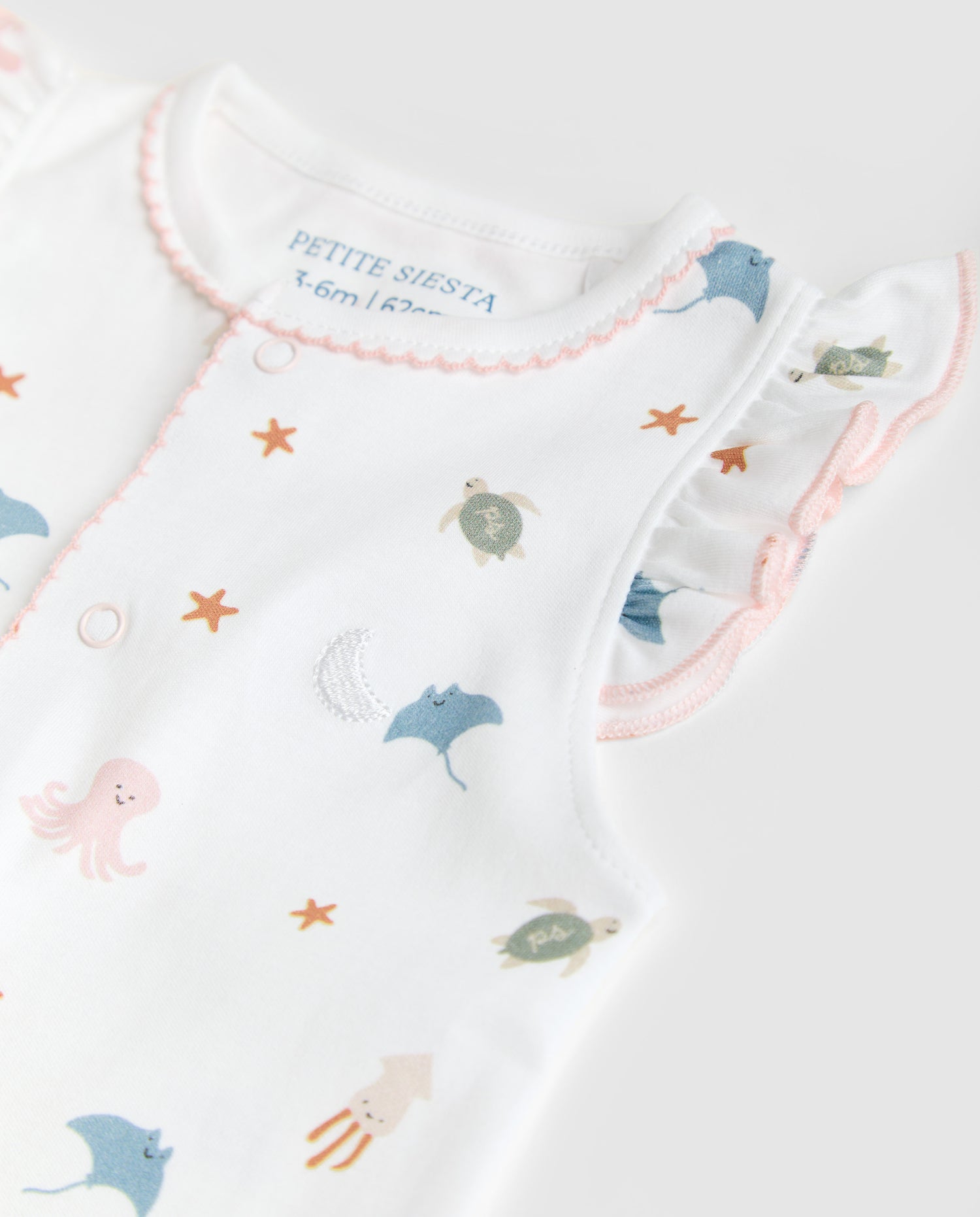 Pijama Bebé Volantes Ocean Corto