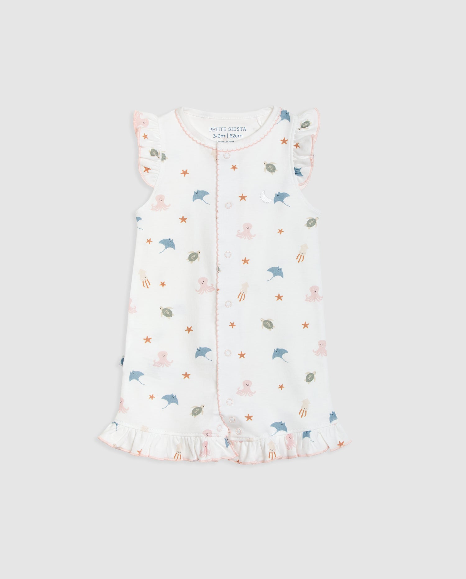 Pijama Bebé Volantes Ocean Corto