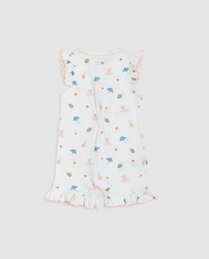 Pijama Bebé Volantes Ocean Corto
