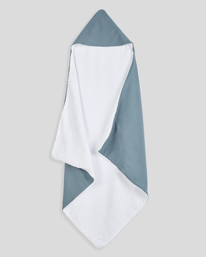 Cape de bain bleu profond