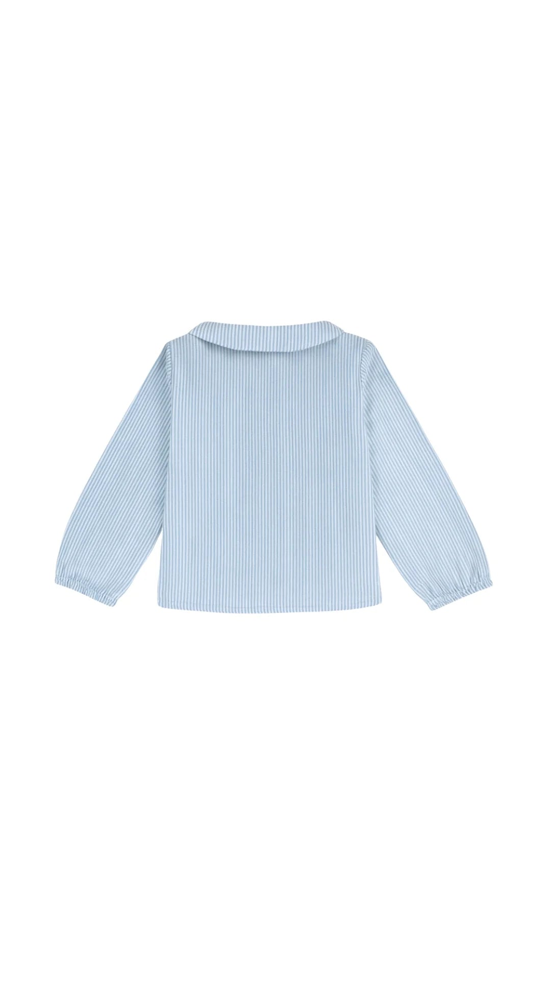 Blusa Bebé Rayas Azules y Blancas