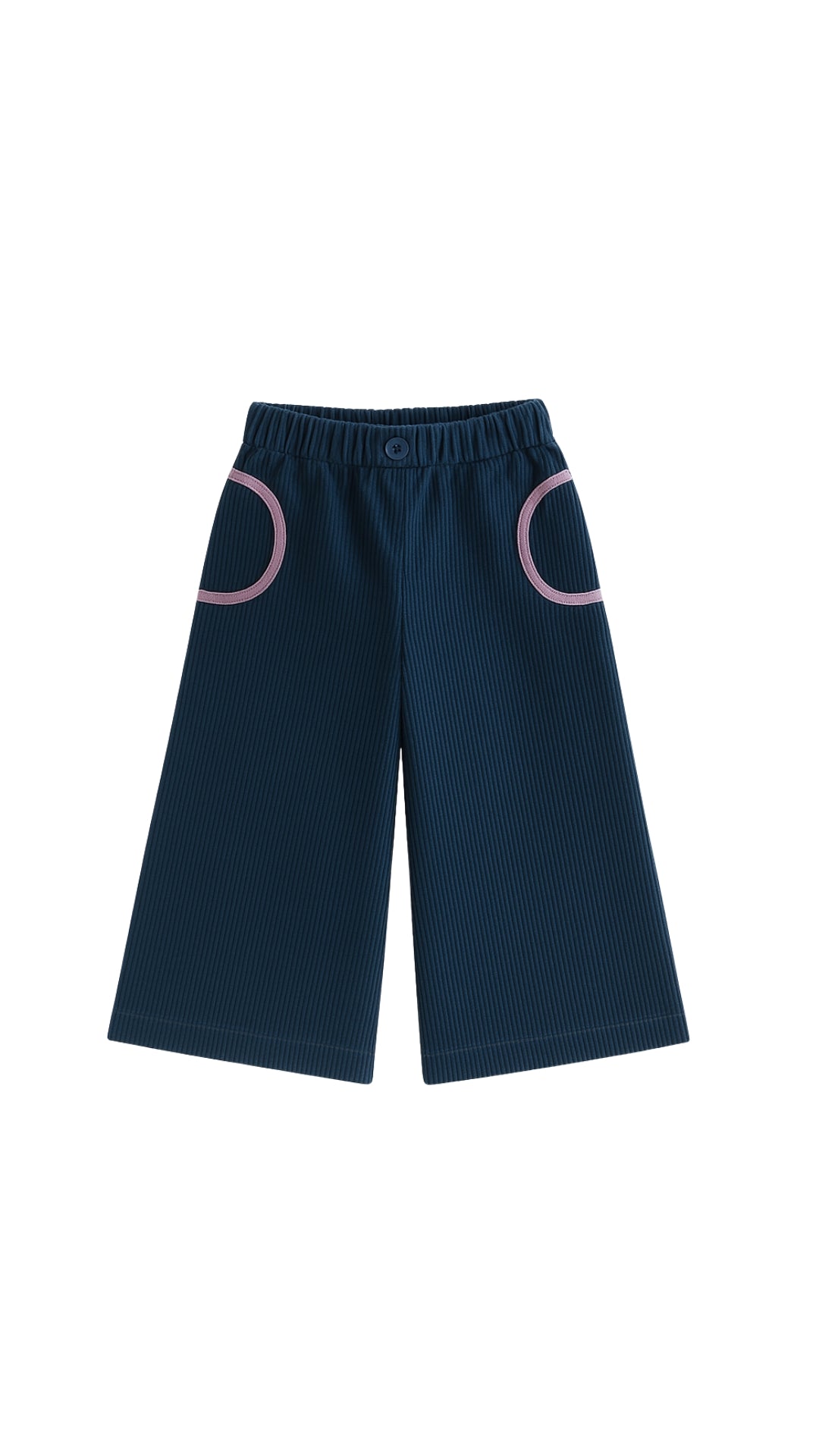 Pantalon Niña Pana Azul Vivo Morado