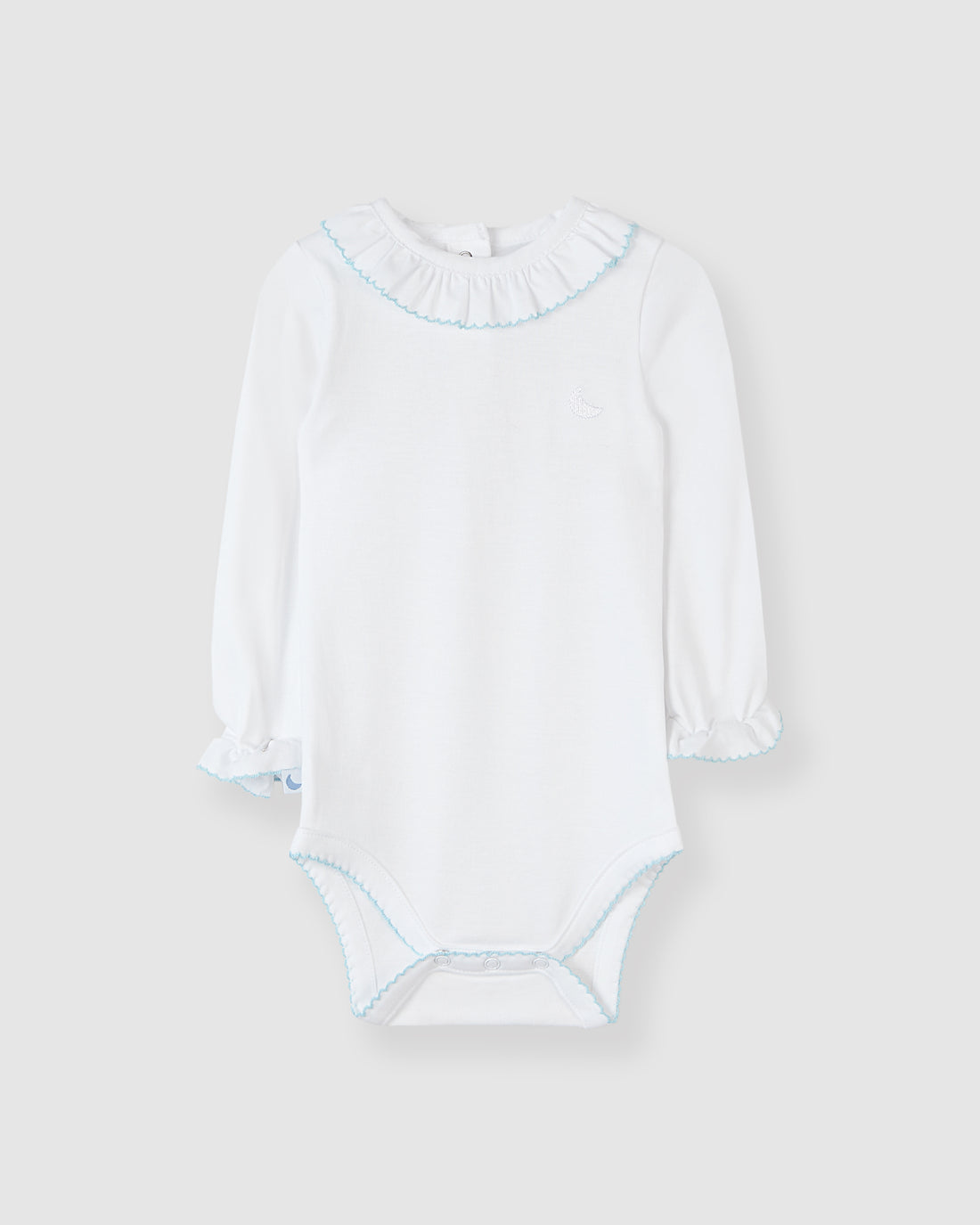 Body Cuello Volante Azul