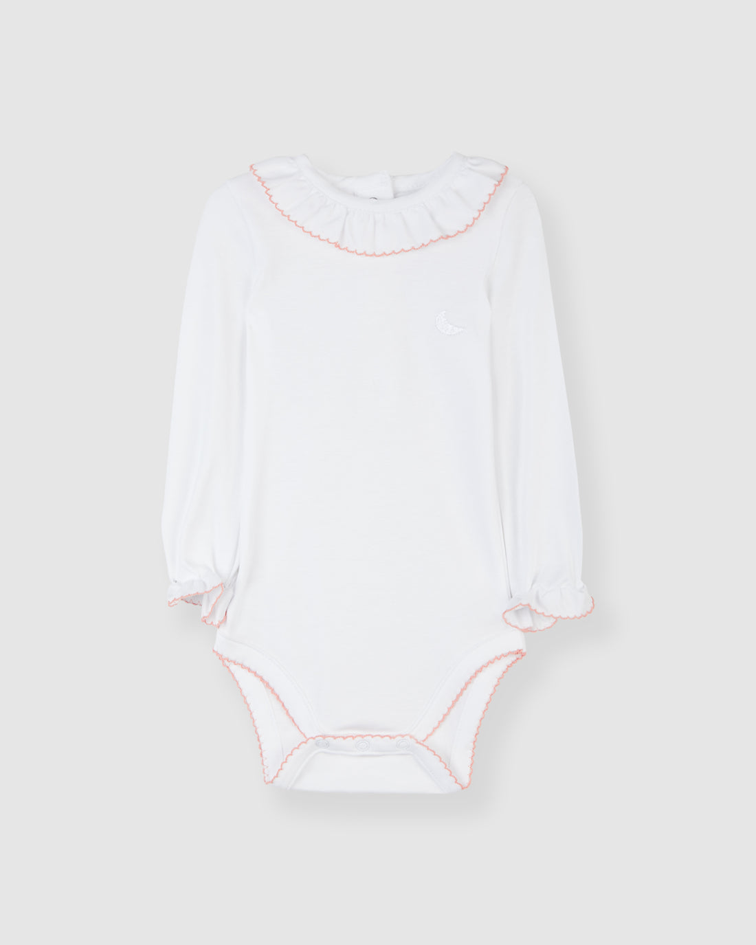 Body Cuello Volante Rosa Coral