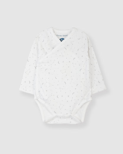 Gray Stars Kimono Bodysuit