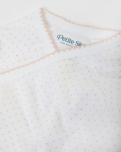 Body kimono à pois roses