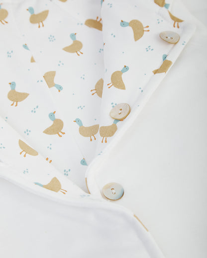 Buzo Reversible Blanco/Patos