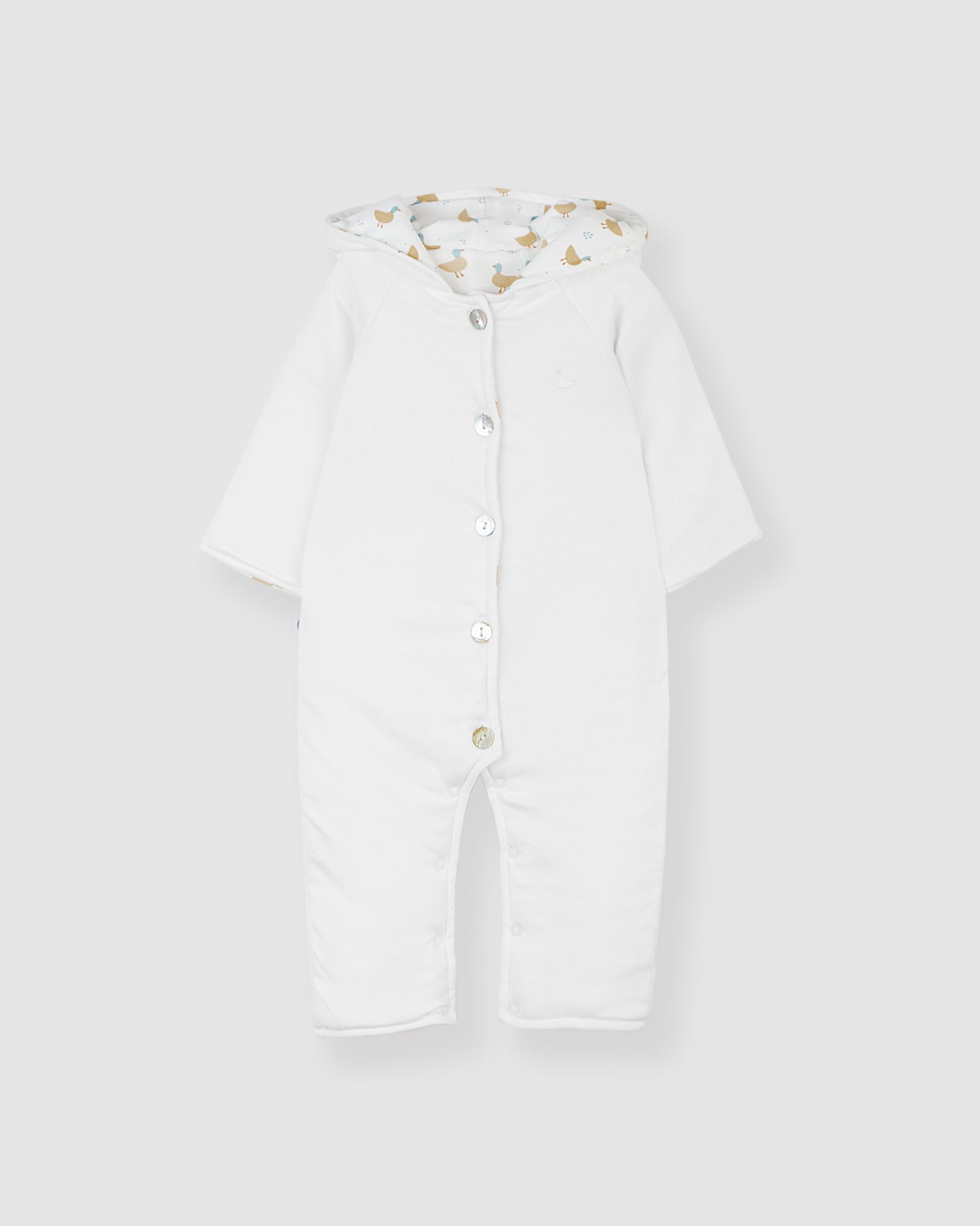 Buzo Reversible Blanco/Patos