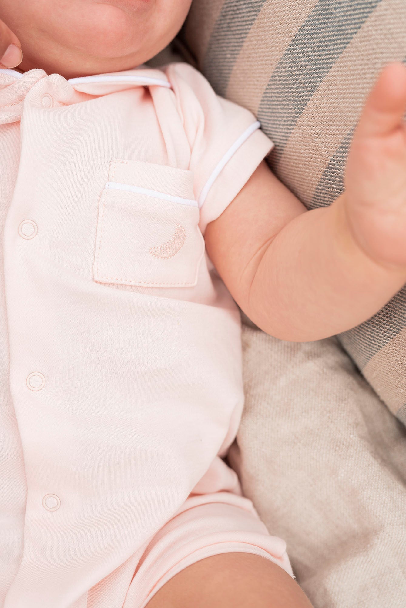 Short Pink Baby Shirt Pajamas 