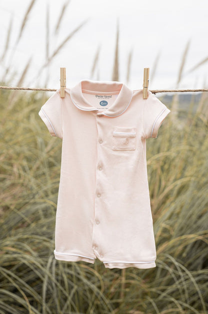 Short Pink Baby Shirt Pajamas 