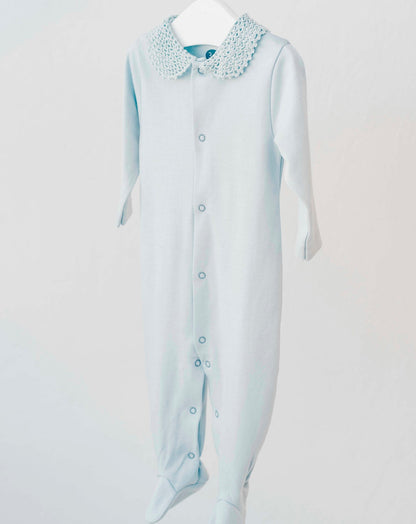 Pijama Bebé Crochet Azul