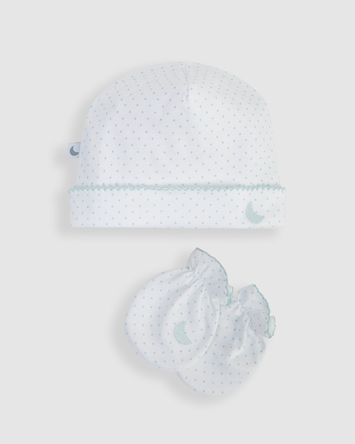 Pack Gorrito y Manoplas - Puntos Azules