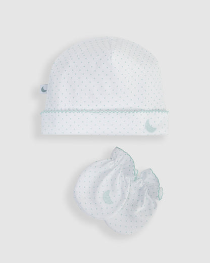 Pack Gorrito y Manoplas - Puntos Azules