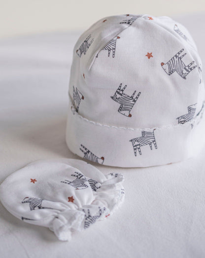 Hat and Mittens Pack - Zebras &quot;Something by Jaime&quot;