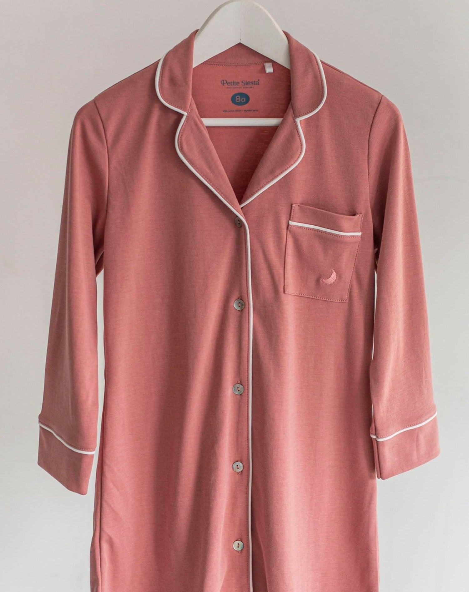 Chemise de nuit corail et baies pour enfants