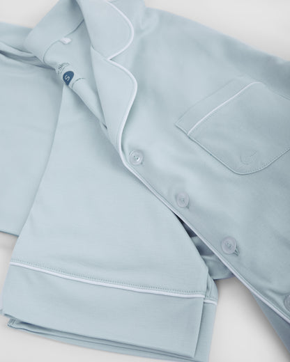 Pyjama chemise bleue pour homme